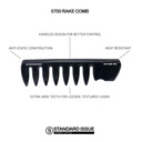 STANDARD ISSUE Comb - 0700 - Rake Comb