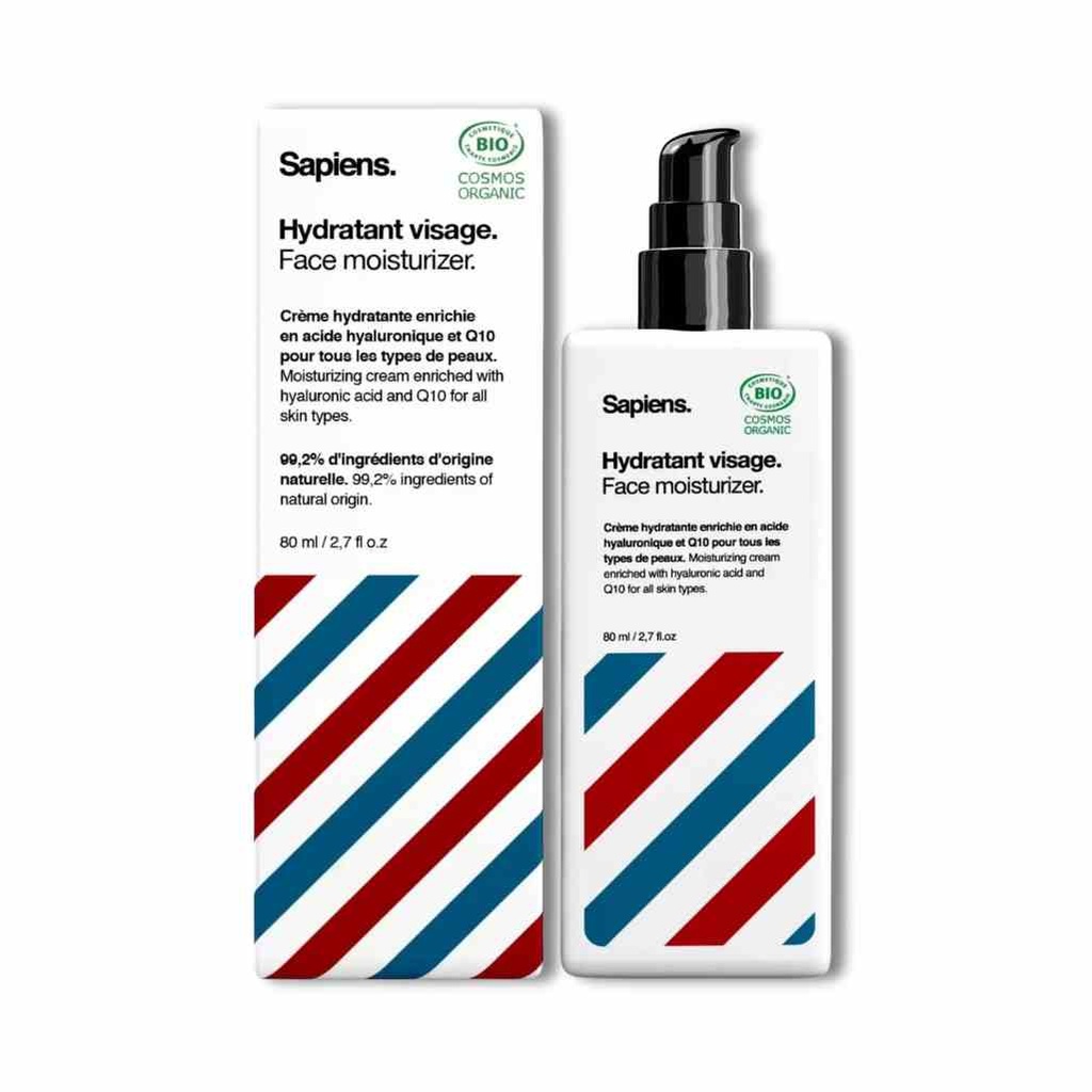 SAPIENS Hydratant visage et barbe BIO 80ml