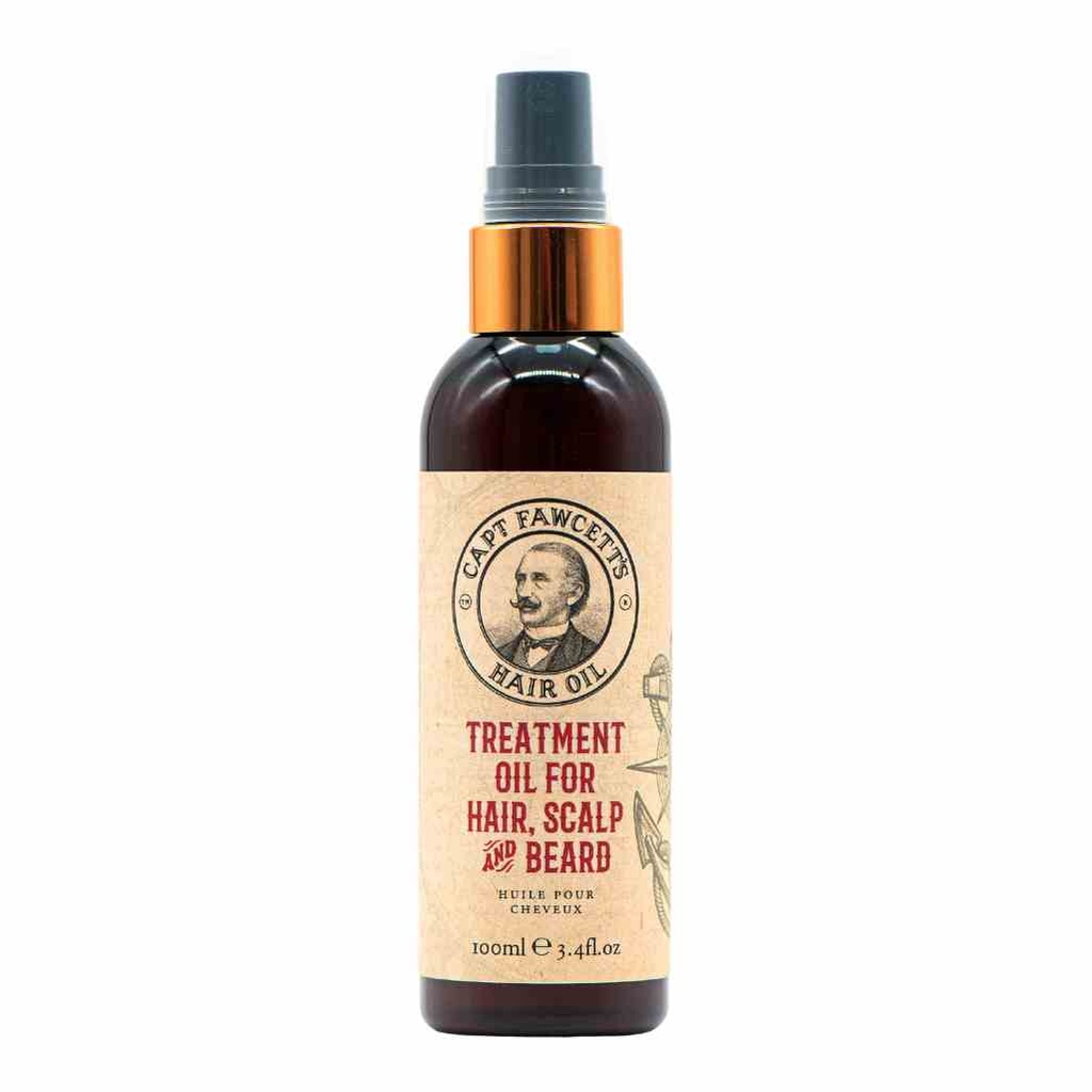 [55HSB100S] CAPTAIN FAWCETT Huile de soin pour cheveux, cuir chevelu et barbe 100ml