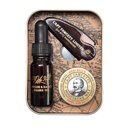 CAPTAIN FAWCETT Kit de survie - Ricki Hall : Huile à Barbe 10ml, Cire à Moustache 15ml, Peigne à Moustache