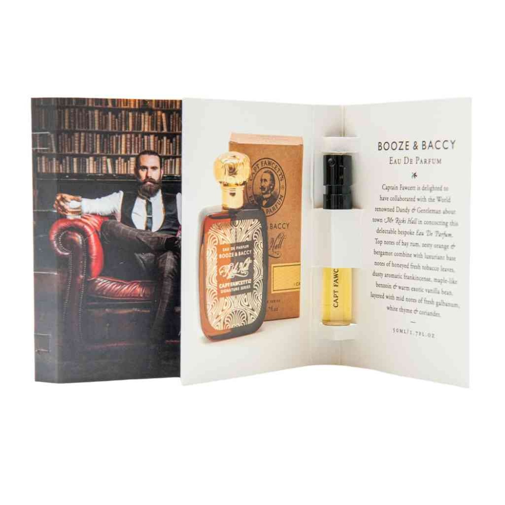 [905302EDPS] CAPTAIN FAWCETT Échantillon d'eau de Parfum - Ricki Hall's Booze & Baccy de 2 ml