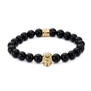 NORTHSKULL Bracelet Noir & Or - Crâne