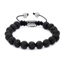NORTHSKULL Bracelet pierre de lave & argent