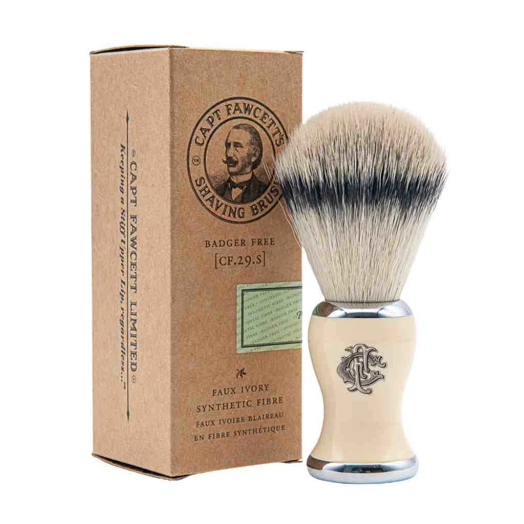 [901BADS] CAPTAIN FAWCETT Rasierpinsel Faux ivory aus Kunstfaser