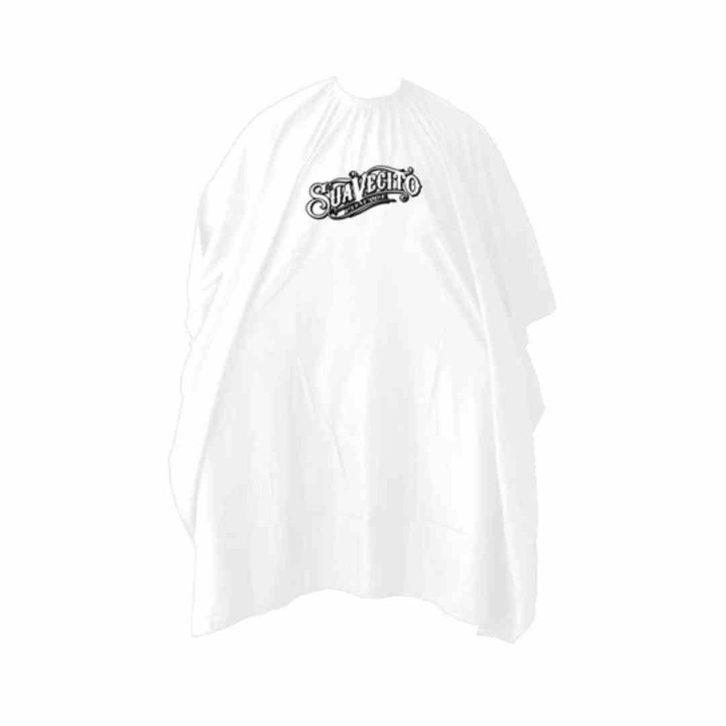 [SUA-M578WN] SUAVECITO Cape de barbier - Blanc