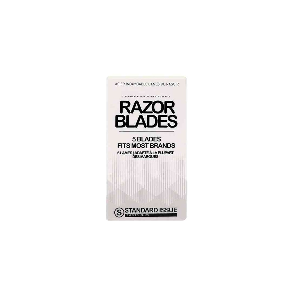 [SDI-5896] STANDARD ISSUE Lames de rasoir double tranchant Superior Platinum (100 unités)