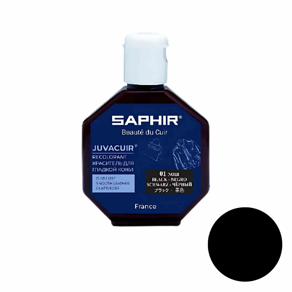 [SBC-0803015] SAPHIR Lederfarbe Juvacuir 75ml (01 NOIR)