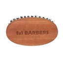 1o1BARBERS Bartbürste oval 74x39mm