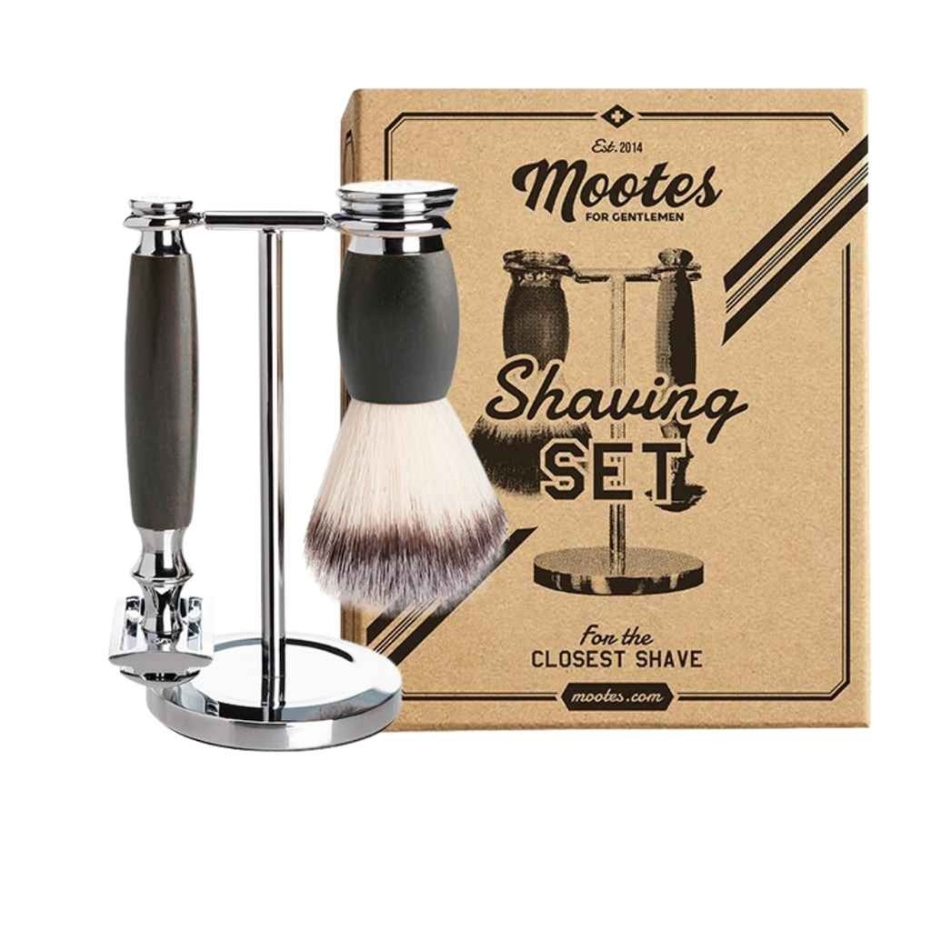 MOOTES Coffret de rasage Butterfly Bois d'ébène