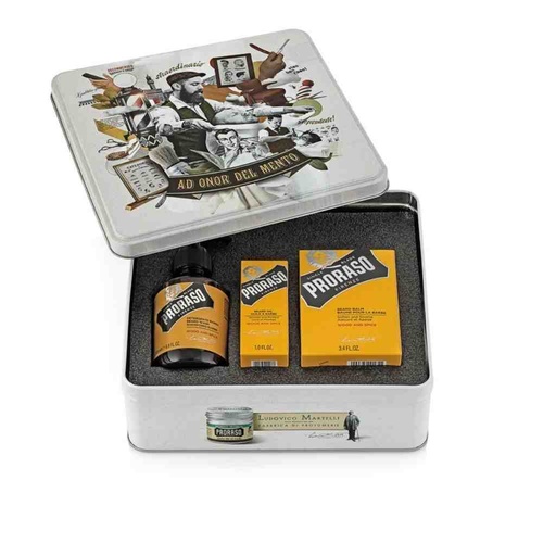 PRORASO Kit à barbe wood & spice