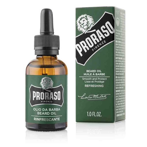 PRORASO Huile à barbe refreshing 30ml