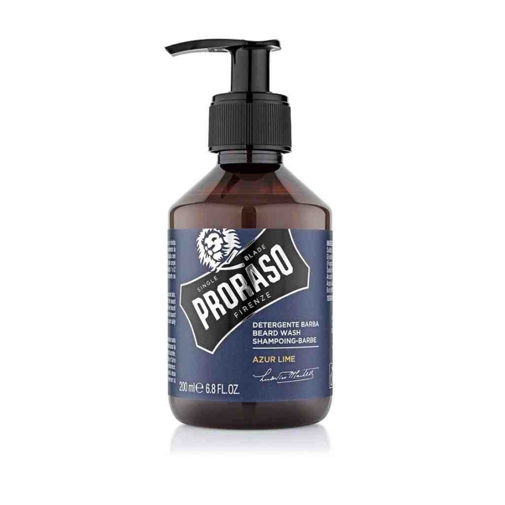 [PRO-400751] PRORASO Shampoing à barbe azur lime 200ml