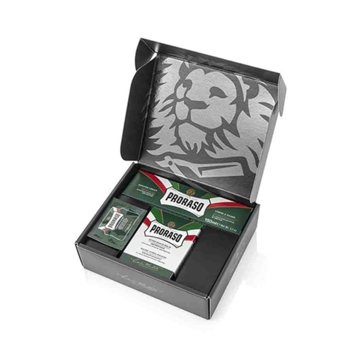 PRORASO Duo Coffret crème à raser et baume après-rasage green refresh