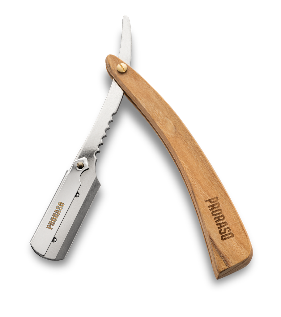 PRORASO Rasoir manche en bois
