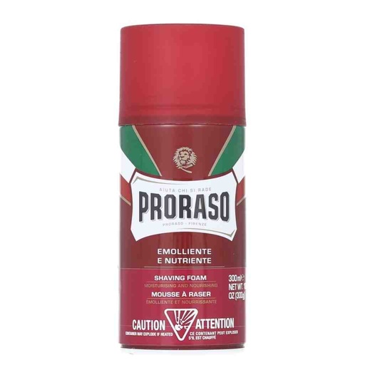 PRORASO Mousse à raser red nourish 300ml