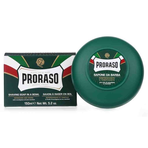 PRORASO Savon à raser bol green refresh 150ml