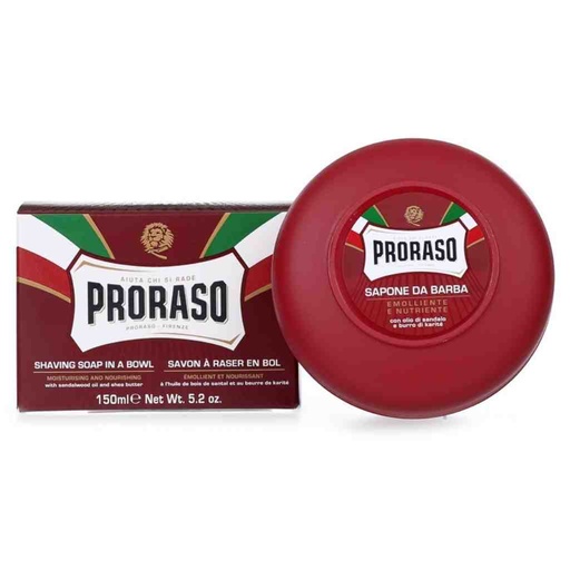 [PRO-400622] PRORASO Rasierseife im Tiegel Red Nourish 150ml