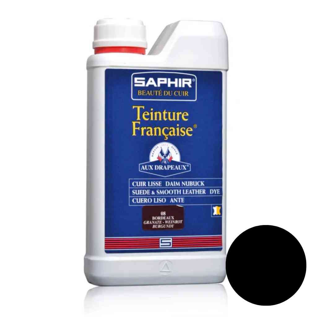 [SBC-0816015] SAPHIR Teinture française 1000ml (01 Noir)