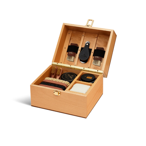 [SMO-2902150KIT] SAPHIR MO coffret de cirage Groom Hêtre