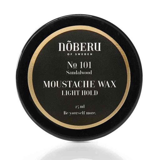 [NOB-3433-BS] NOBERU Cire à moustache sandalwood - Light 25ml