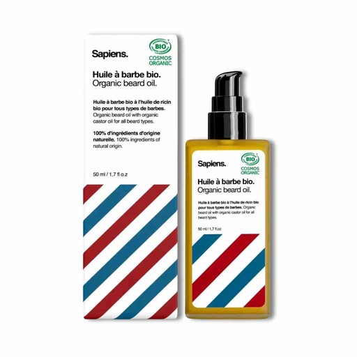 [SAPI-081121-XH11] SAPIENS Huile à barbe BIO 50ml