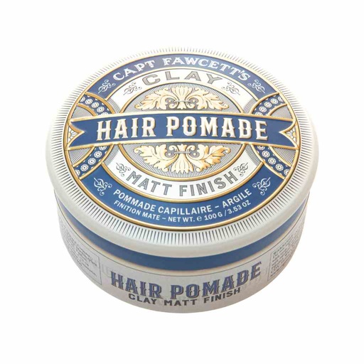 [5598CLA100S] CAPTAIN FAWCETT Pommade matt clay (Bleue) 100g