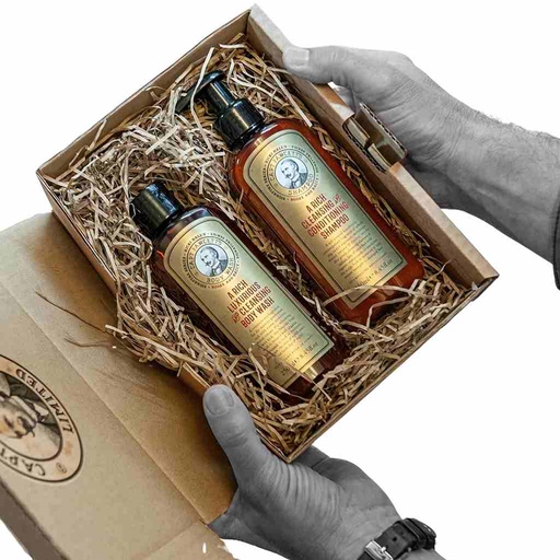 [CFA-6700] CAPTAIN FAWCETT Coffret cadeau - Shampooing Booze & Baccy 250ml et Gel Douche Booze & Baccy  250ml