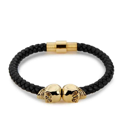 [5588123] NORTHSKULL Bracelet Crâne jumeau - Rose Gold S