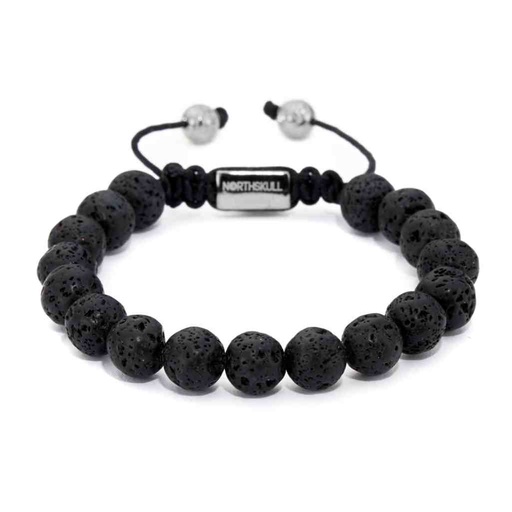 [5317442] NORTHSKULL Bracelet Pierre de lave & Argent