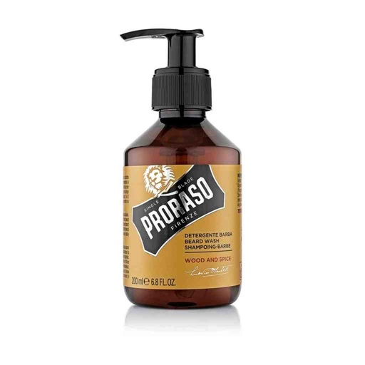 [PRO-400750] PRORASO Shampoing à barbe wood & spice 200ml