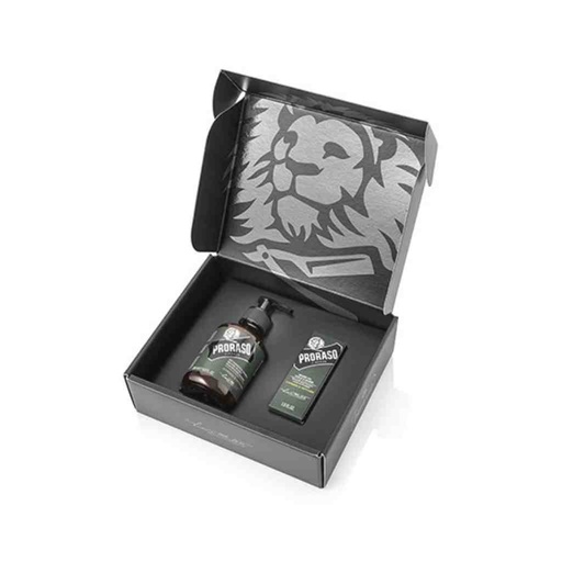 [PRO-400747] PRORASO Duo Pack Bartshampoo + Bartöl Cypress Vetyver