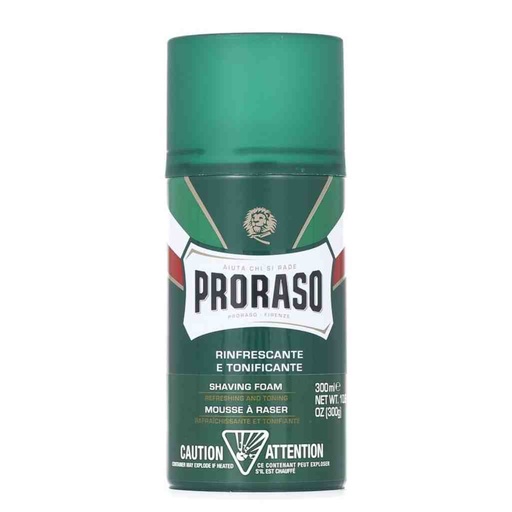 [PRO-400445] PRORASO Mousse à raser green refresh 300ml