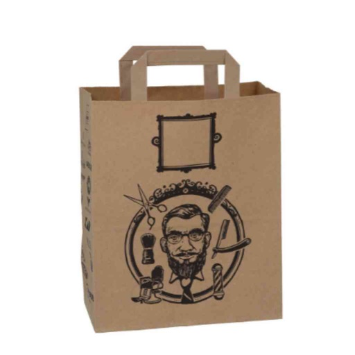 [1o1-MERCH-1006] 1o1BARBERS Sac en papier avec poignées L