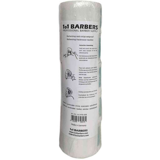 [1o1-HYG-028] 1o1BARBERS Halsschutzkrause (5 Rollen zu je 100 Blatt)